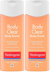 Neutrogena Body Scrub, Oil Free, Acne | With Salicylic Acid | For Back, Chest & Shoulders | 8.5 fl. oz | Pack of 2